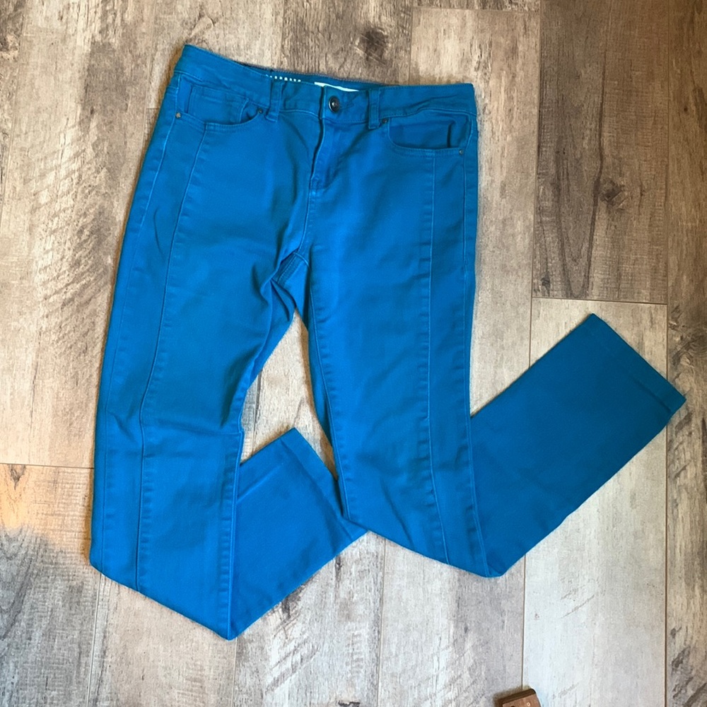 DKNY teal women’s skinny jeans. Soho skinny size 4